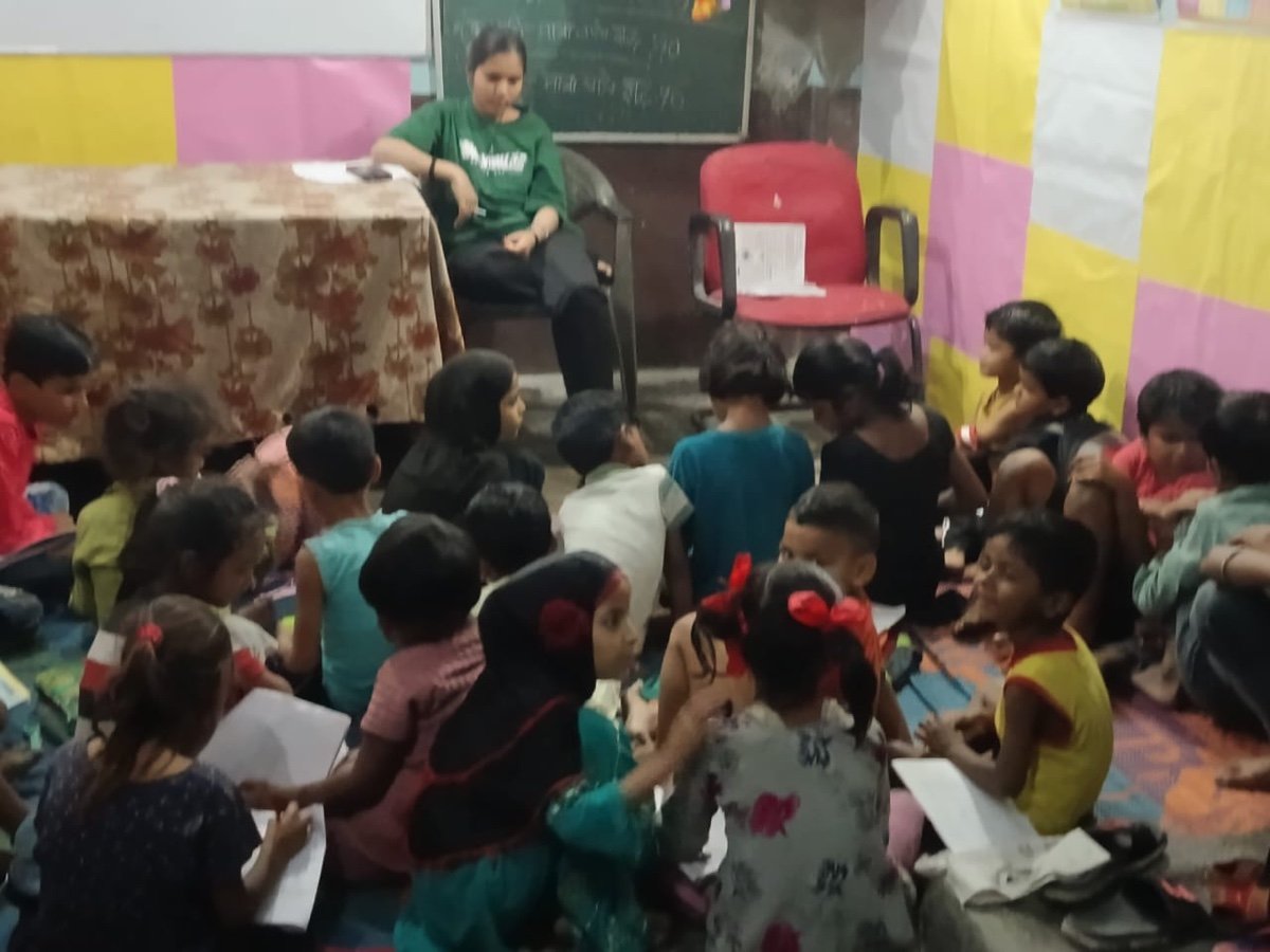 Aadi Foundation tutoring workshop with children