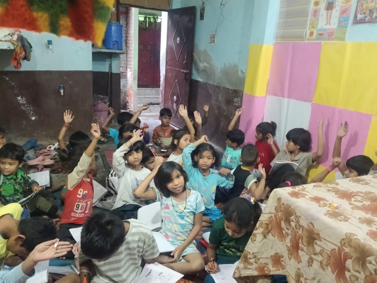 Aadi Foundation tutoring workshop with children